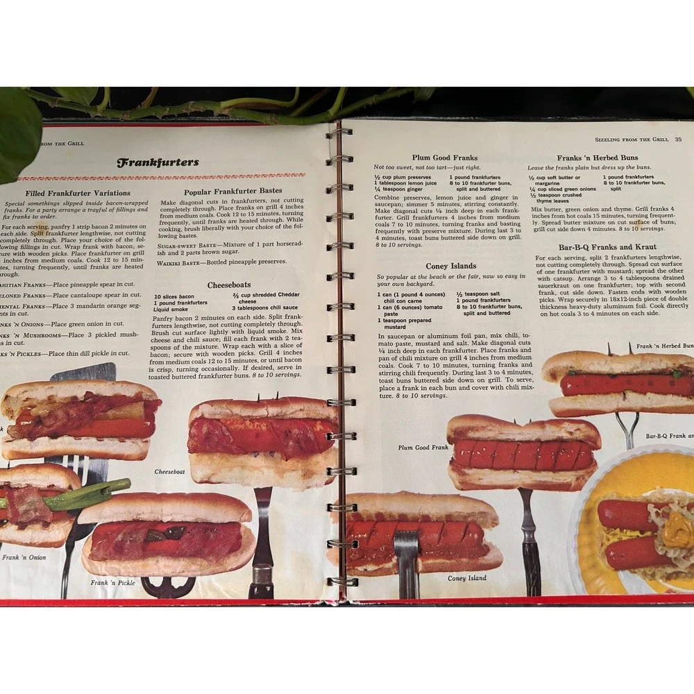 Betty Crocker New Outdoor Cookbook Barbecues Vintage Spiral Bound 1961 First Ed